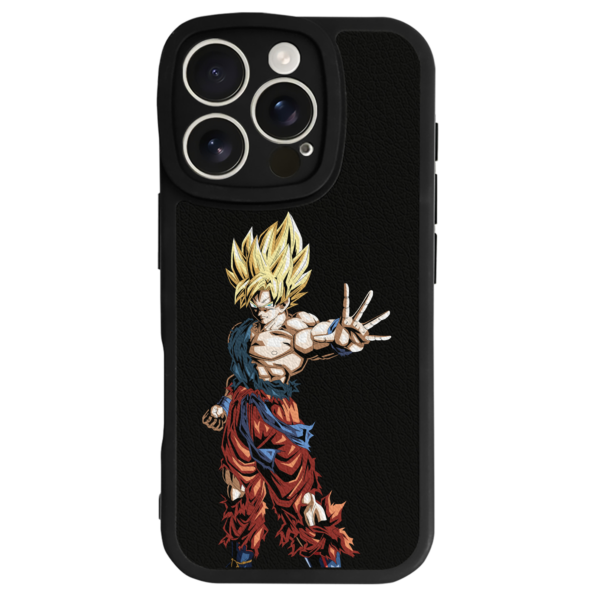 （画像用） ドラゴンボール 孫悟空（そん ごくう）Son Goku カカロット DRAGON BALL Kakarotto 【iPhone 16シリーズ対応】シリコンスマホケース（レザー調） 材質：シリコン